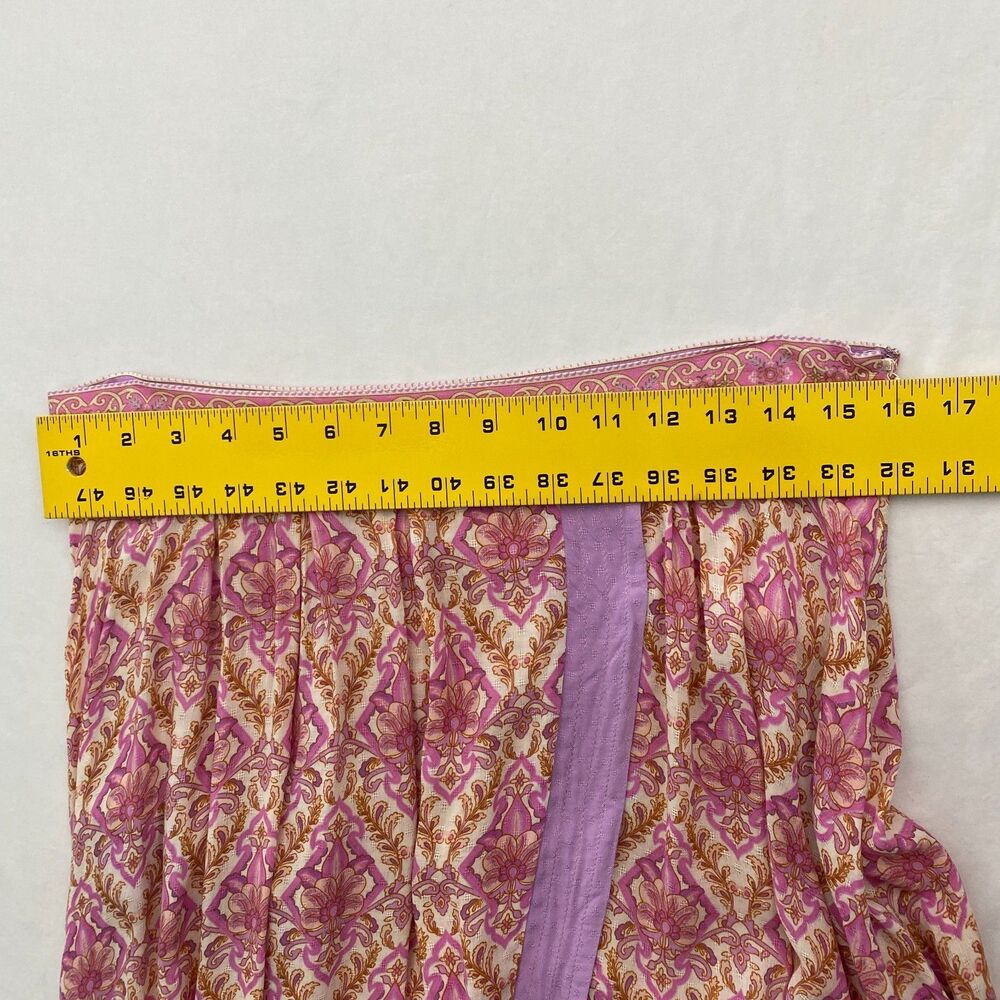 Spell & the Gypsy Collective Wrap Skirt Jewel Womens Large Quartz Pink Purple - Picture 9 of 11